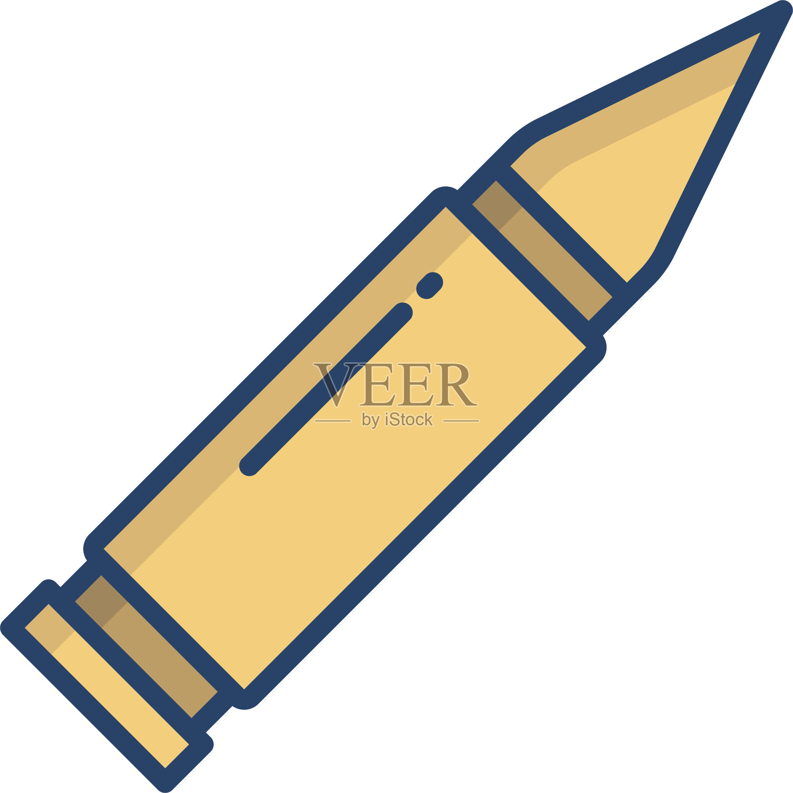 子弹线形彩色插图插画图片素材