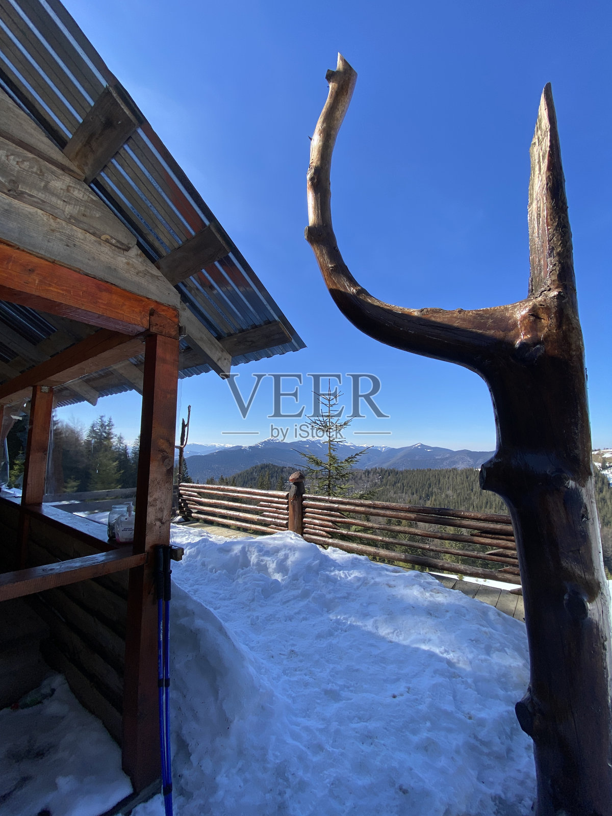 冬季山脉的美景照片摄影图片