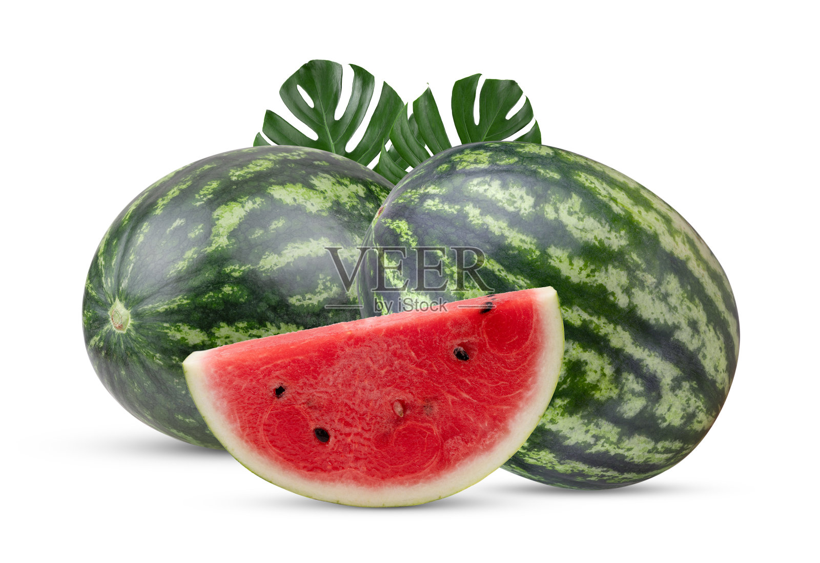 西瓜孤立在白色背景照片摄影图片