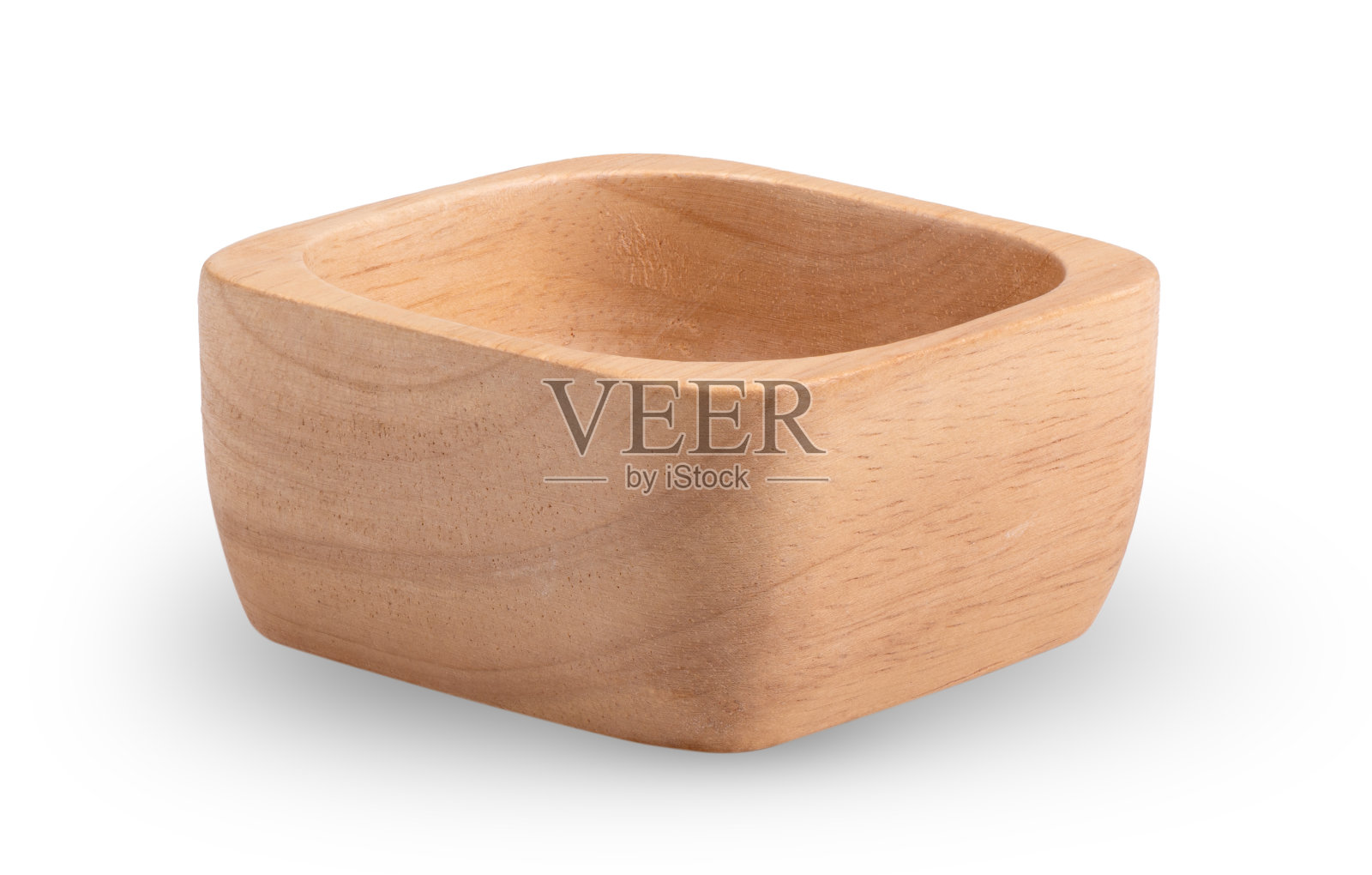 木碗孤立在白色的背景照片摄影图片