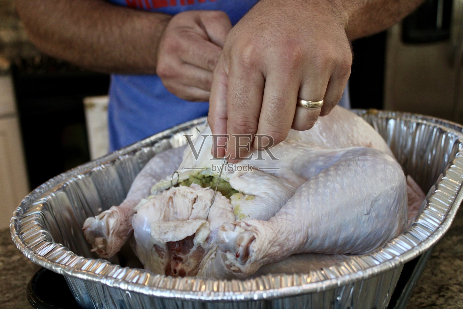 缝制火鸡照片摄影图片
