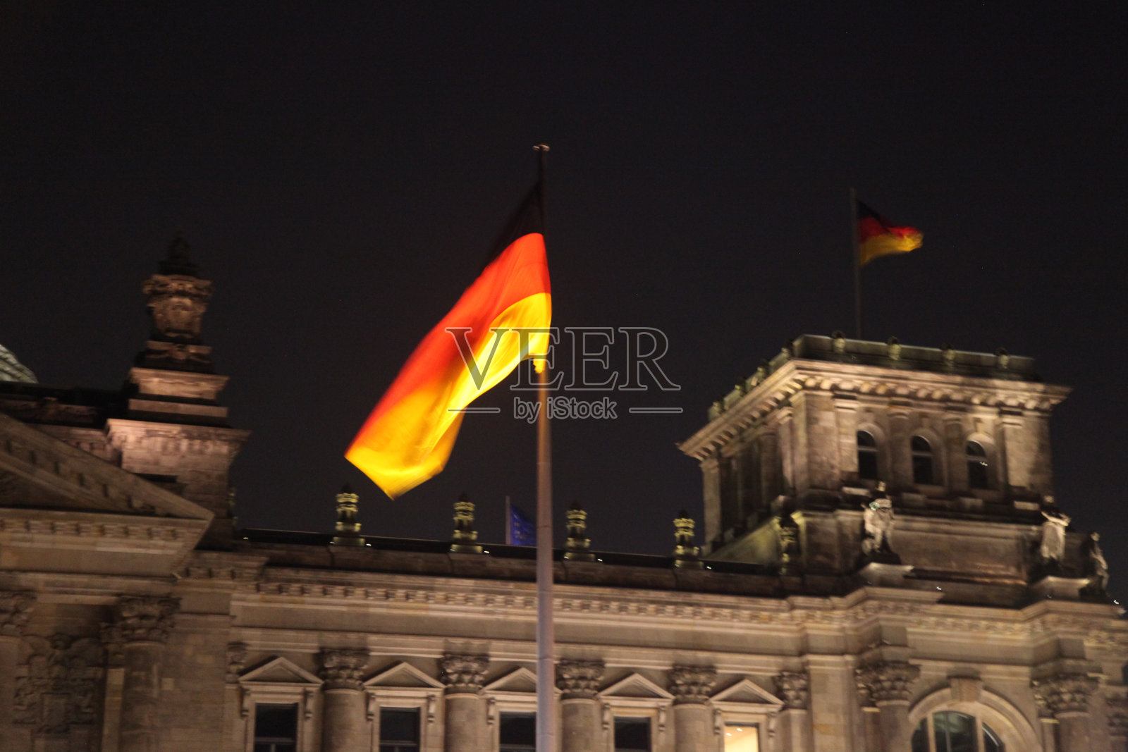 柏林国会大厦夜景照片摄影图片
