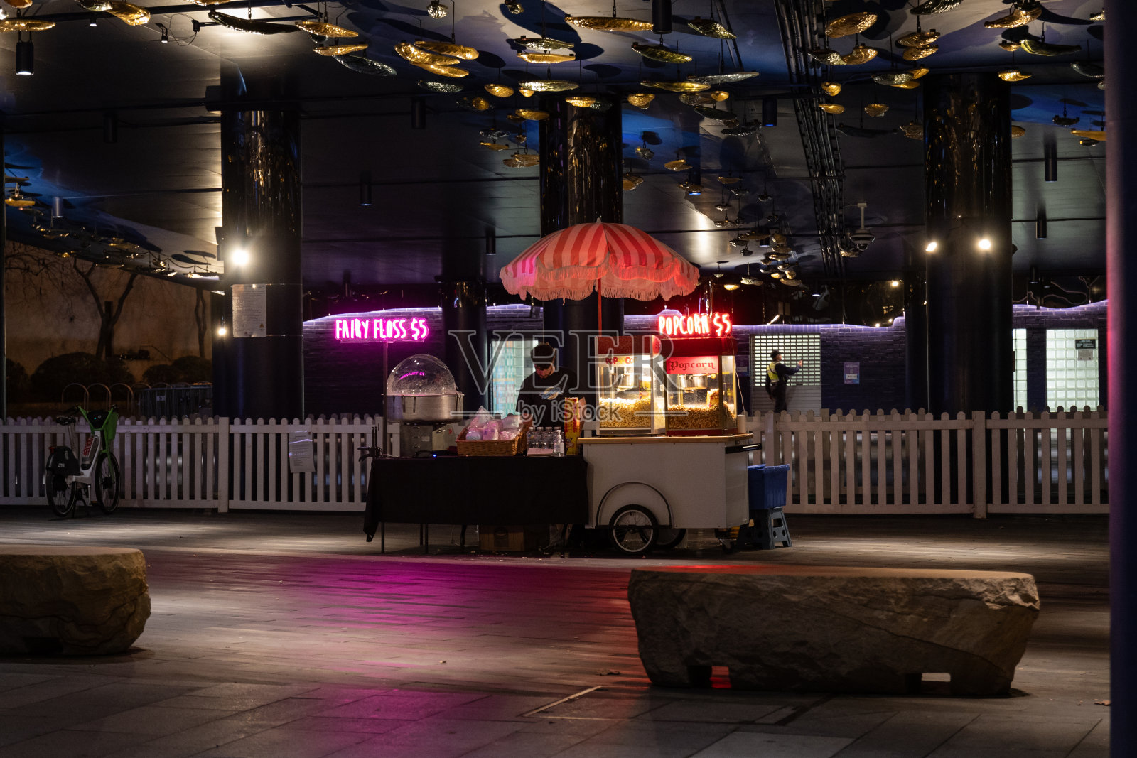 爆米花摊位照片摄影图片