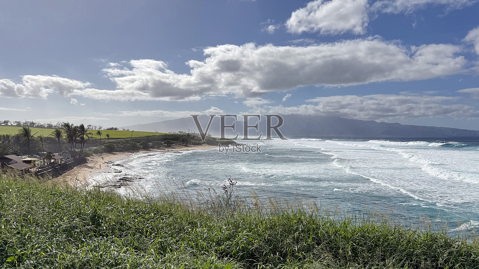 通往哈纳的绿松石水路照片摄影图片