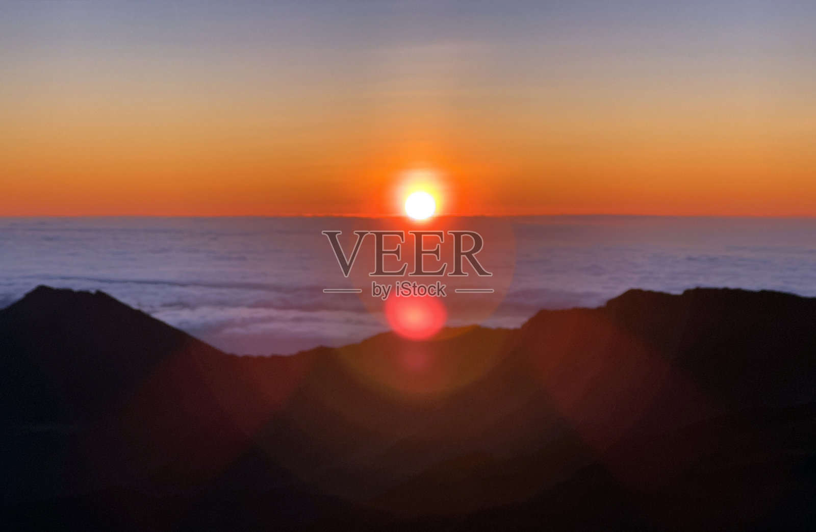 哈雷阿卡拉国家公园的日出黎明照片摄影图片