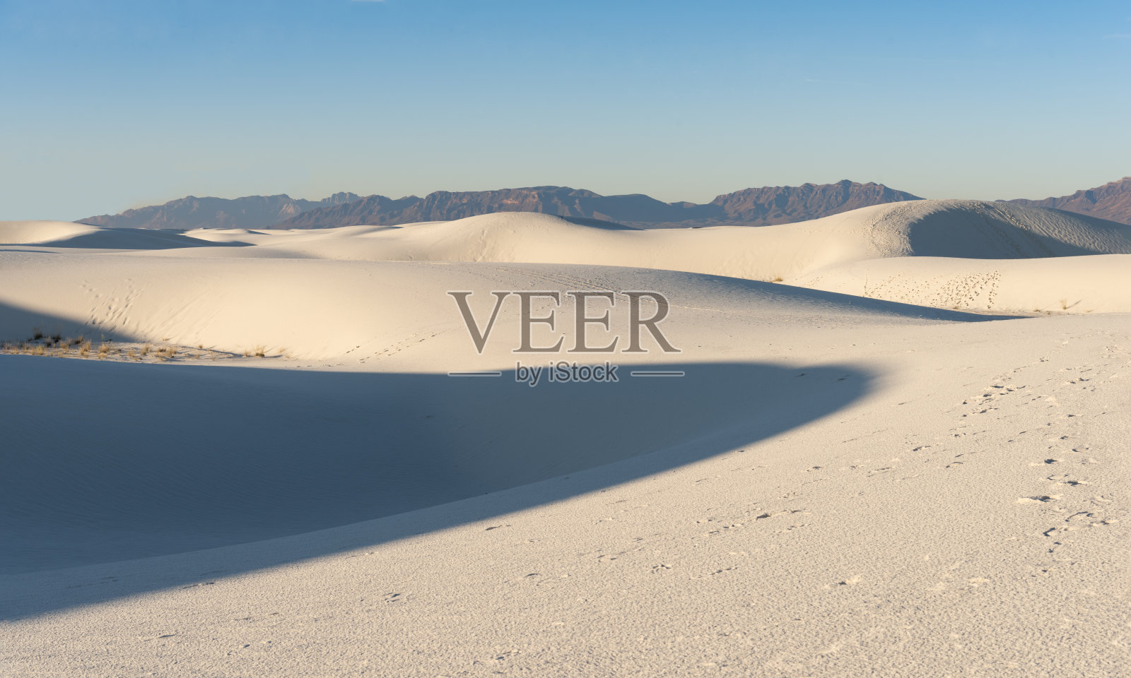 新墨西哥州白沙国家公园的日出照片摄影图片