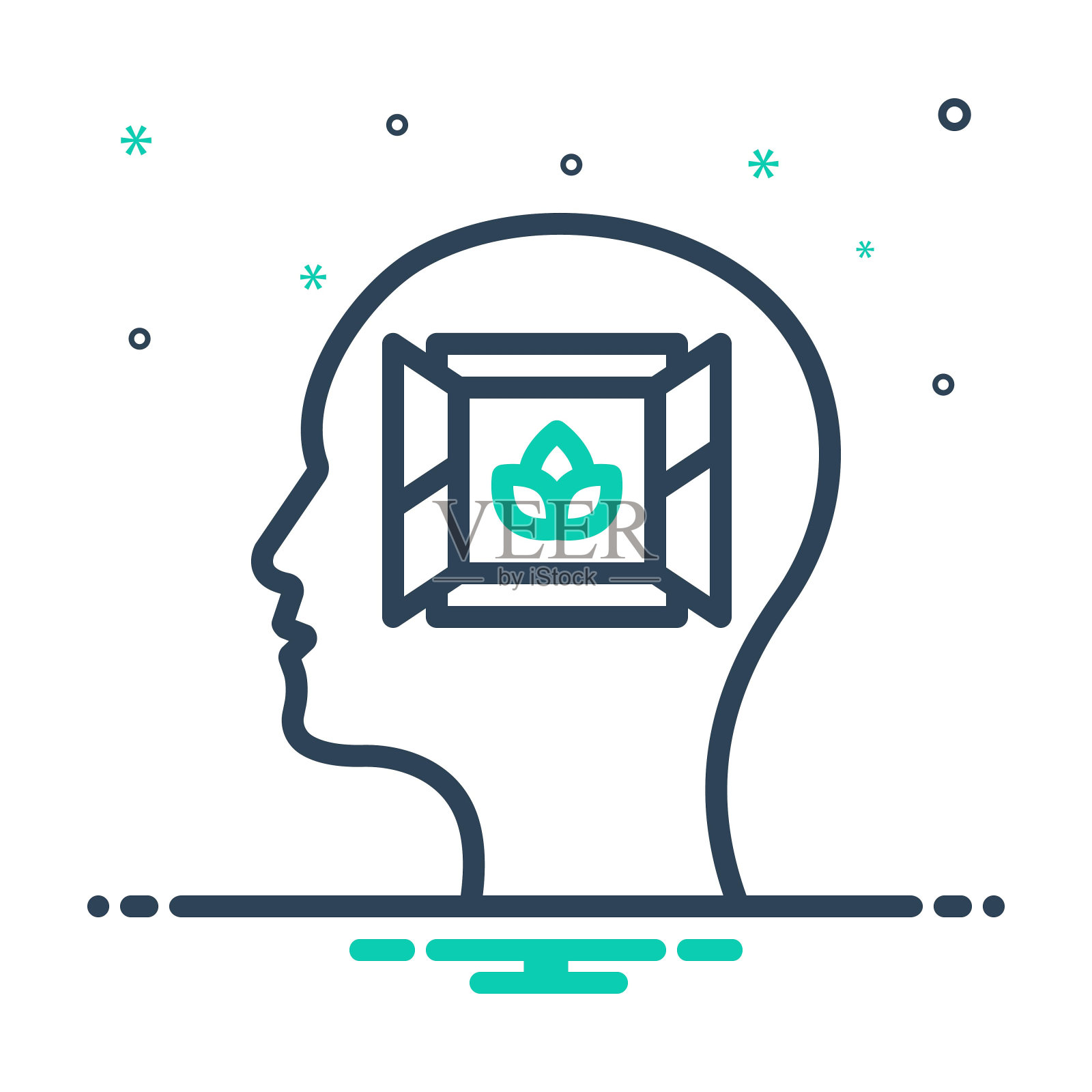 正念和平插画图片素材