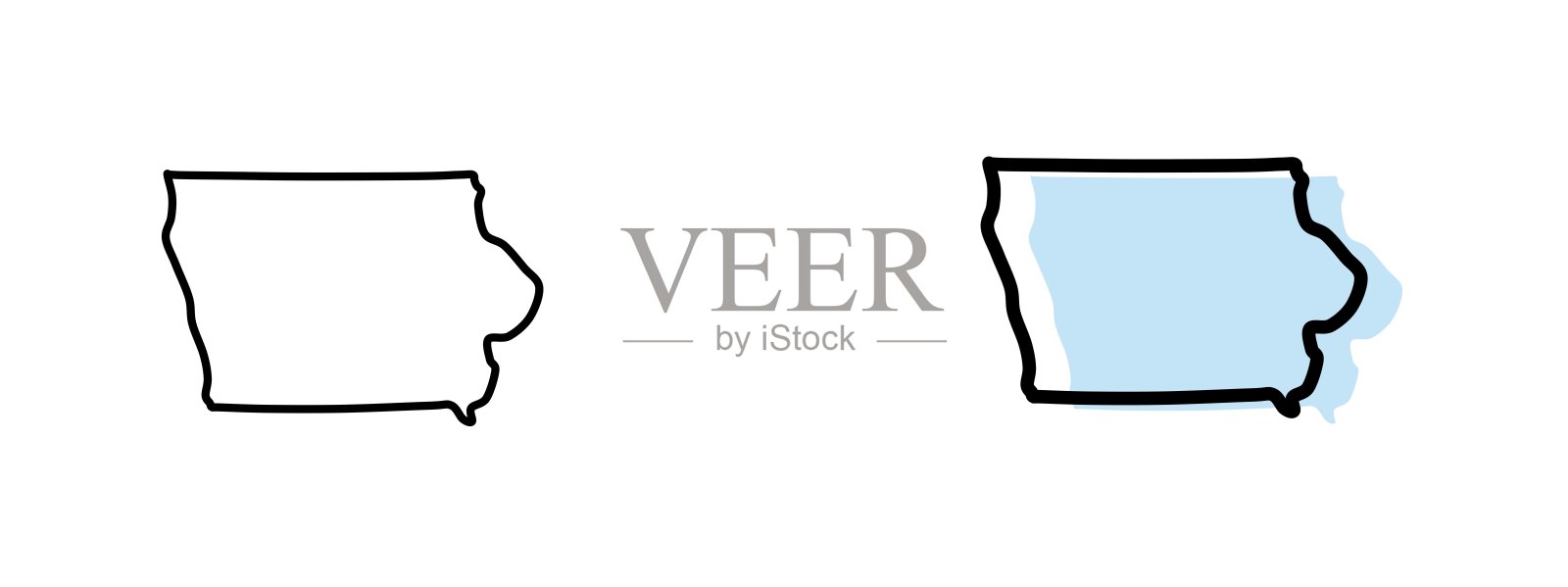 爱荷华州插画图片素材