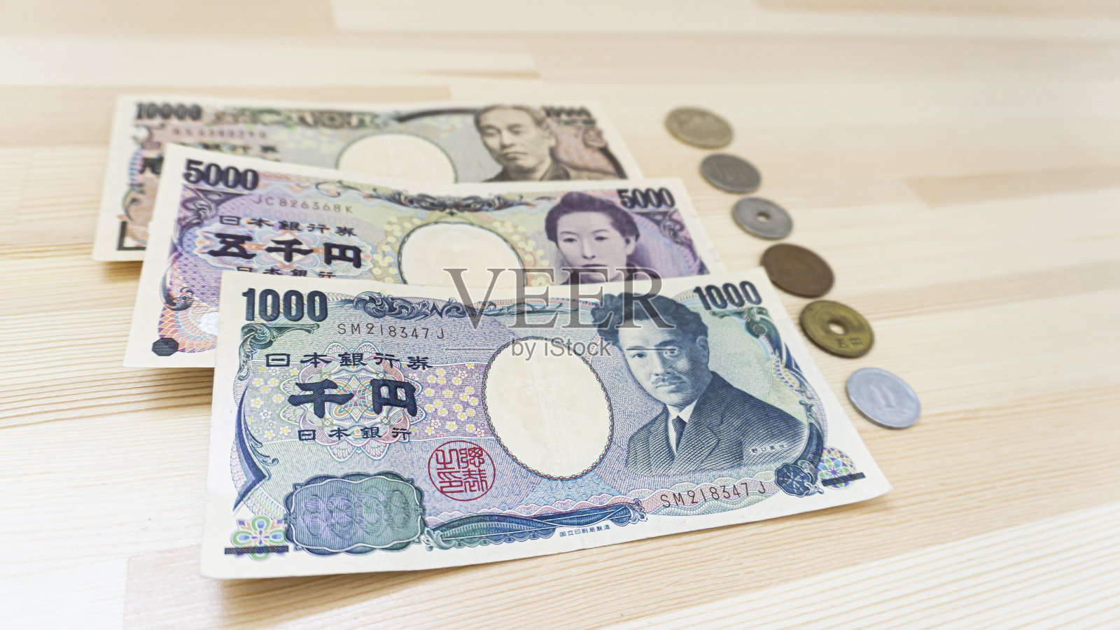 日本货币图片:1万日元纸币照片摄影图片