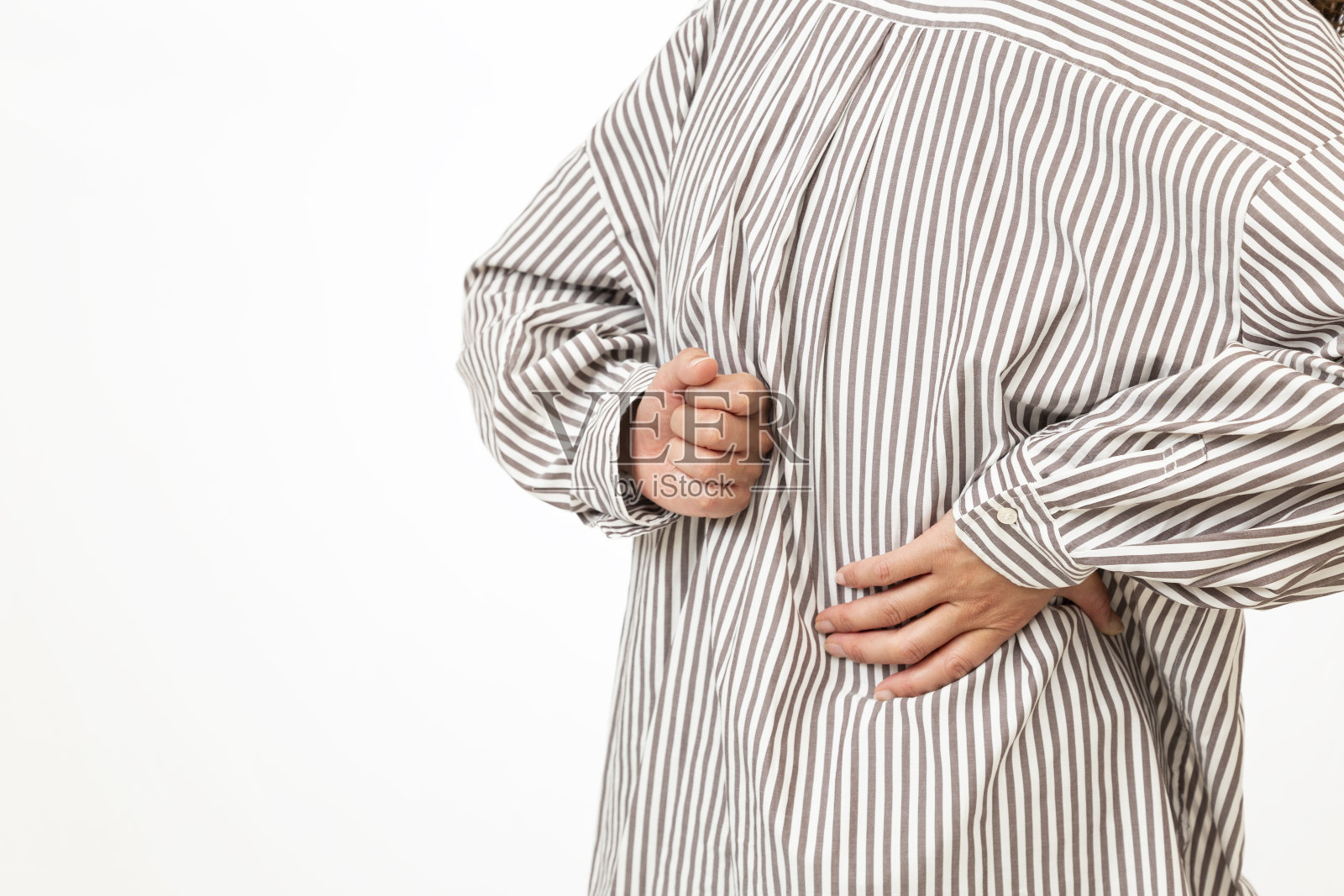 背部疼痛的女人照片摄影图片