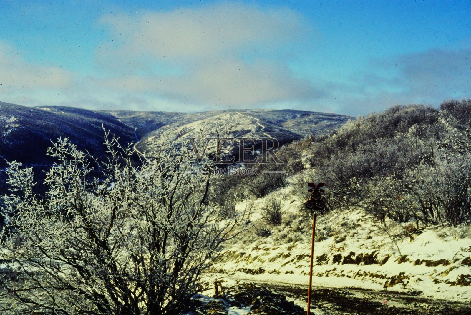 1981年2月，科罗拉多州罗安高原和降落伞峡谷照片摄影图片