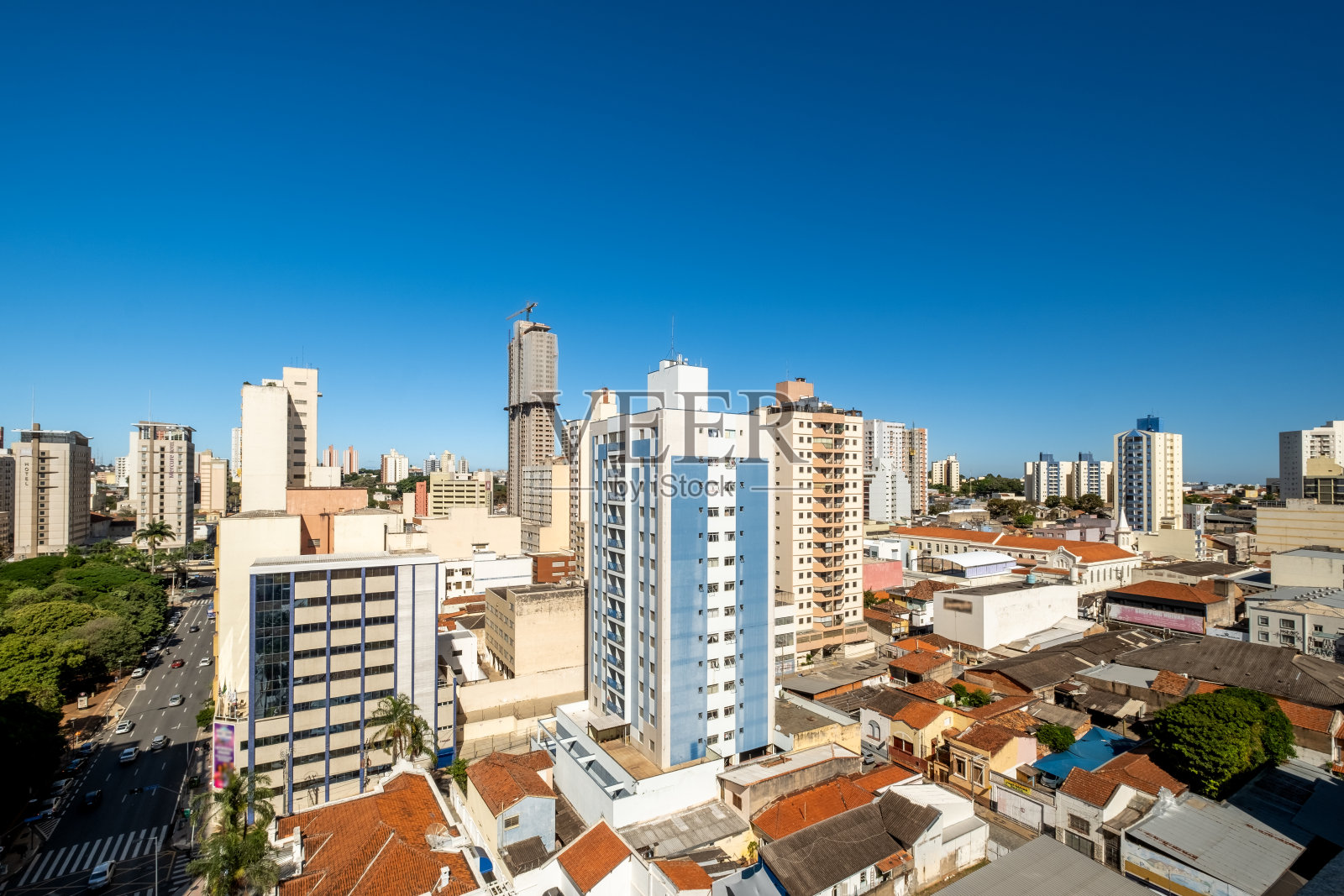 巴西圣保罗州坎皮纳斯市全景照片摄影图片