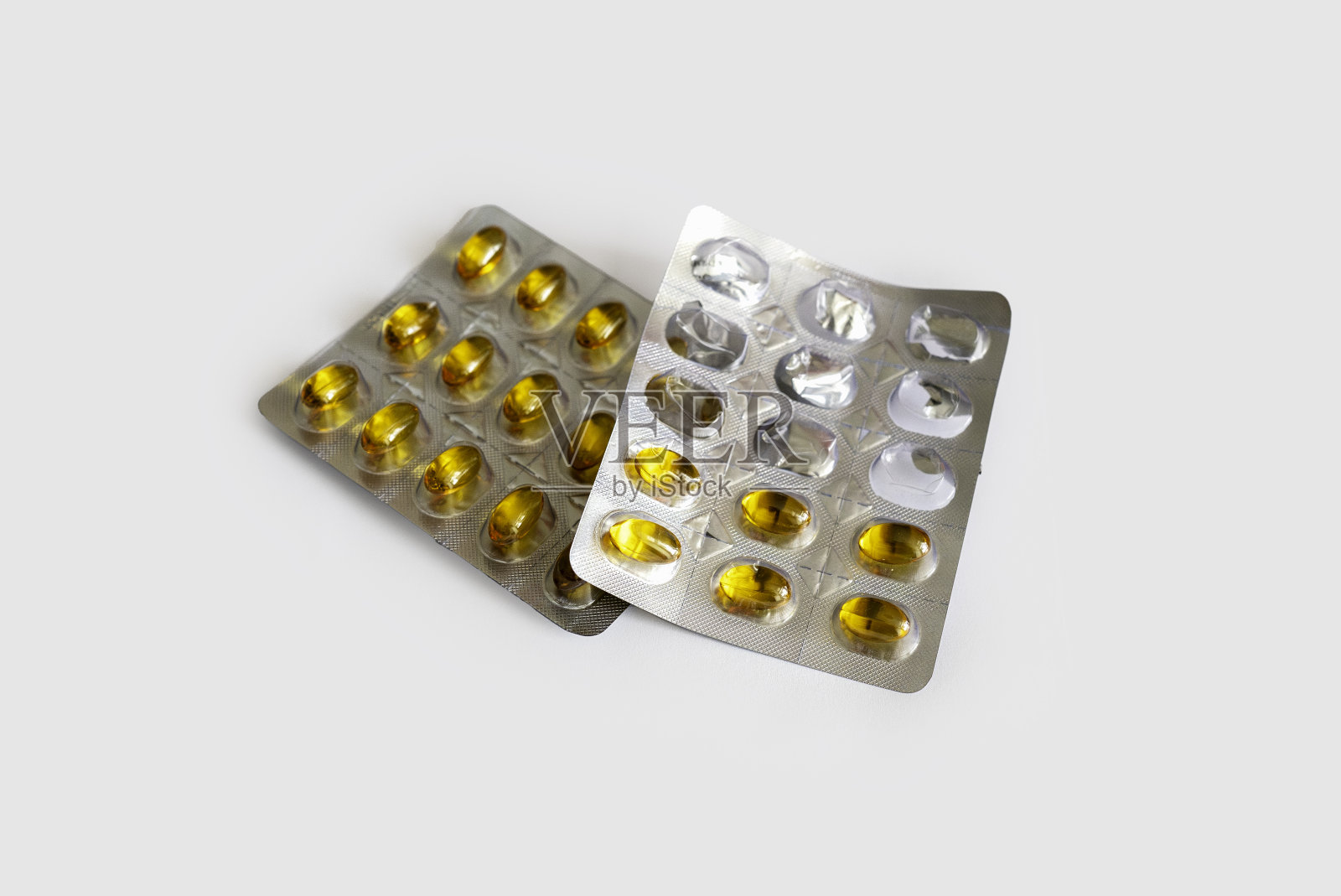 欧米茄3鱼油胶囊库存照片。照片摄影图片