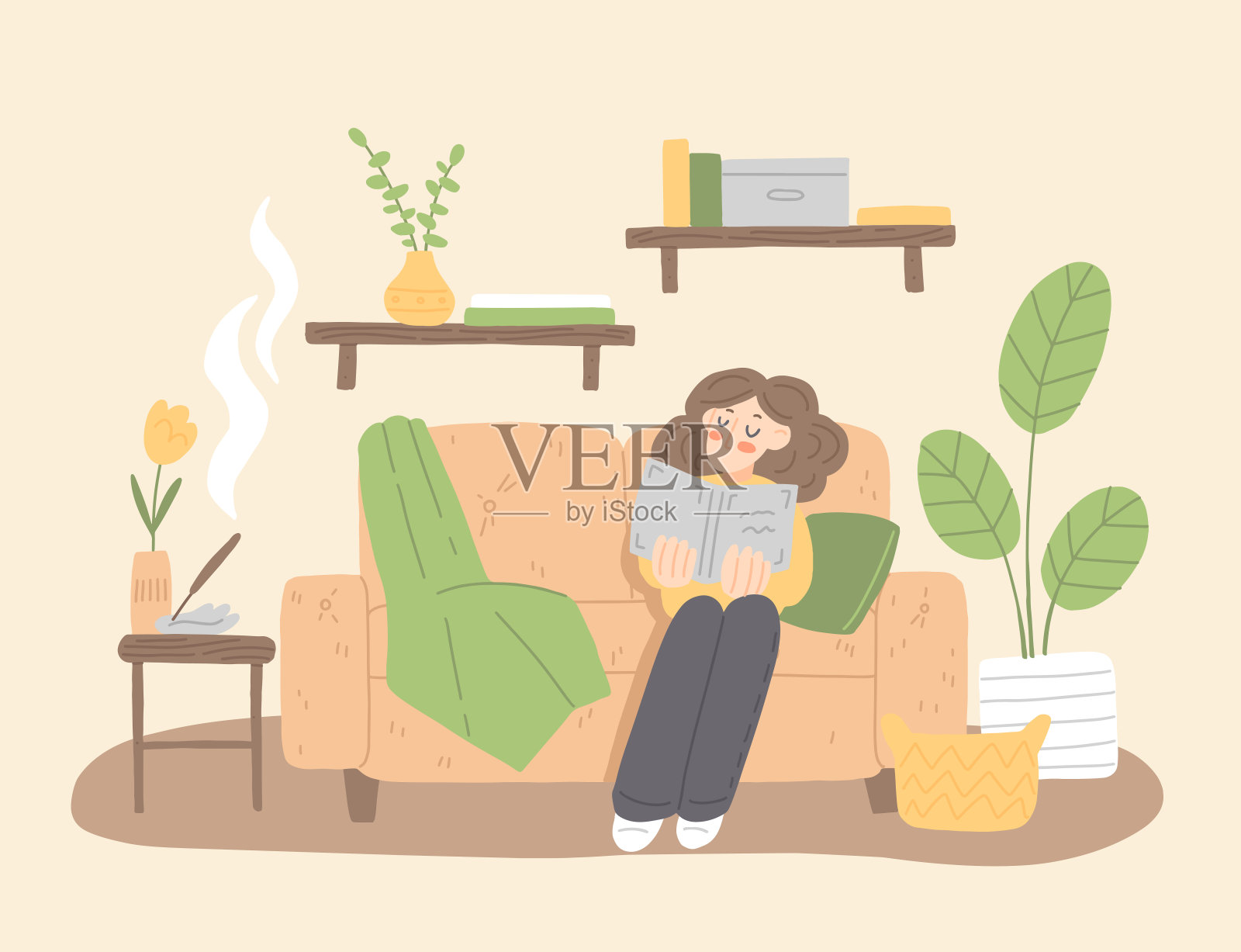 室内设计插画图片素材