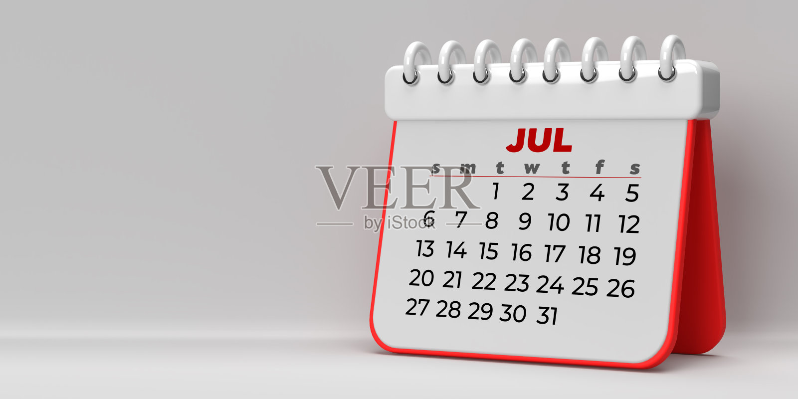 台历2025年7月。照片摄影图片