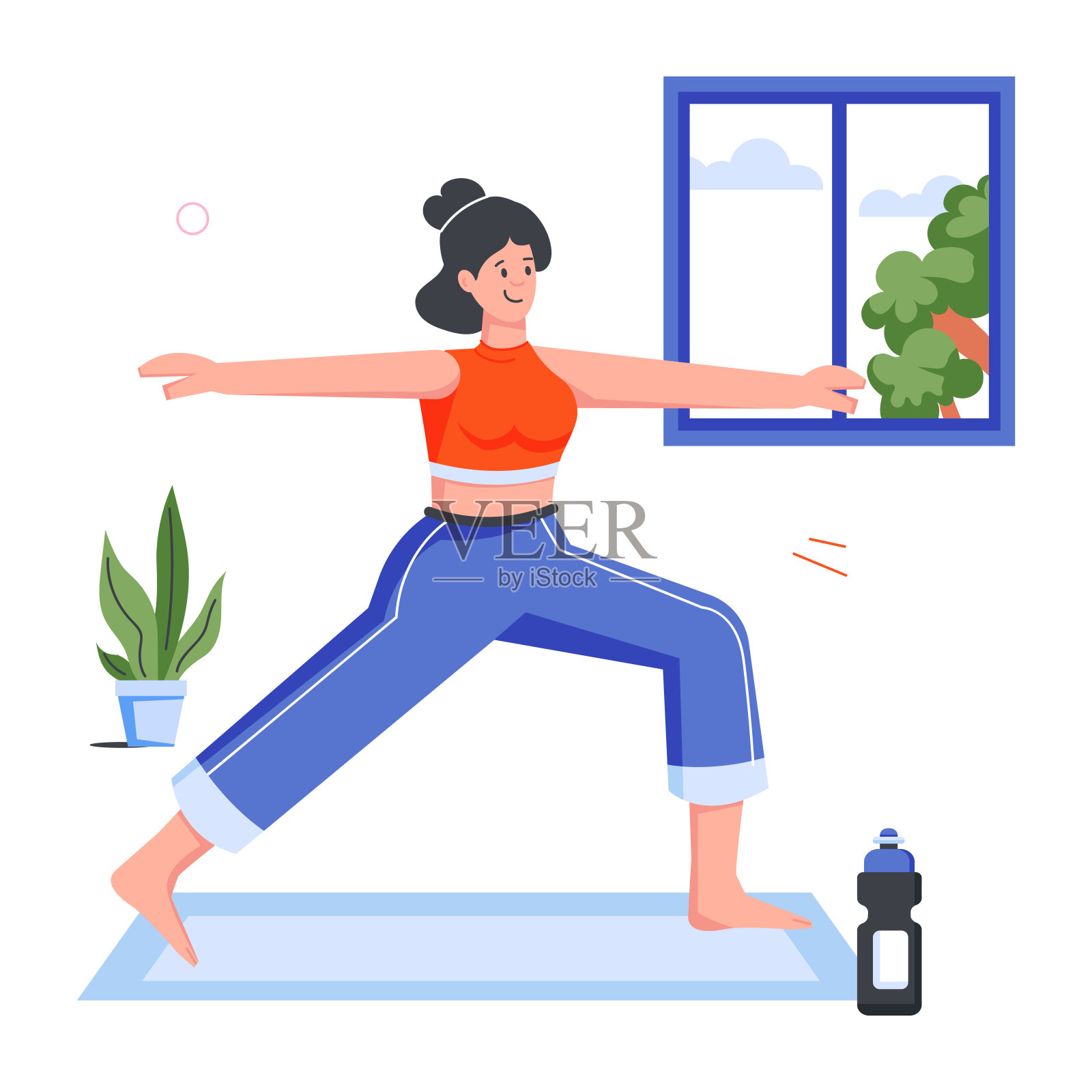 国际运动平面图标插画图片素材