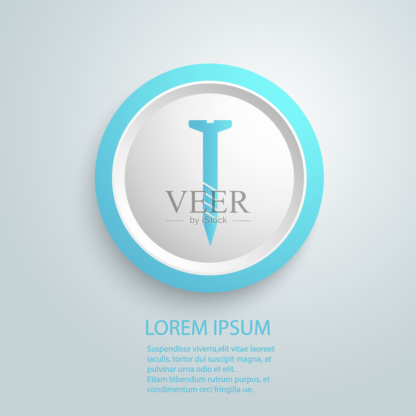 螺旋图标，矢量平面风格标志插画图片素材