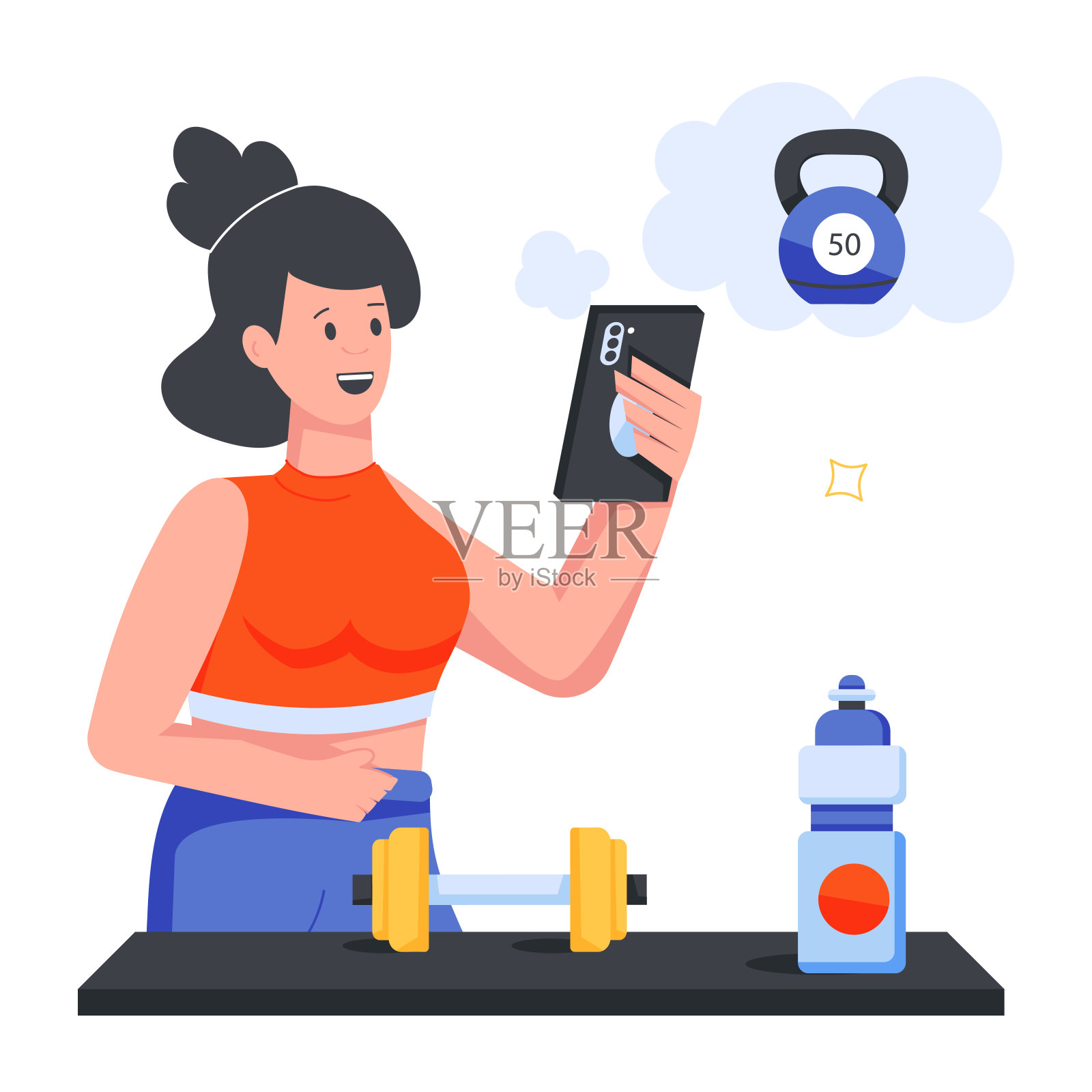 国际运动平面图标插画图片素材