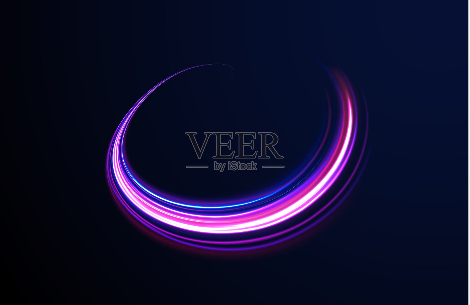 霓虹射线矢量抽象背景。未来科技风格。抽象的背景与速度线。矢量插图。未来。道路的灯光线是蓝色的png插画图片素材