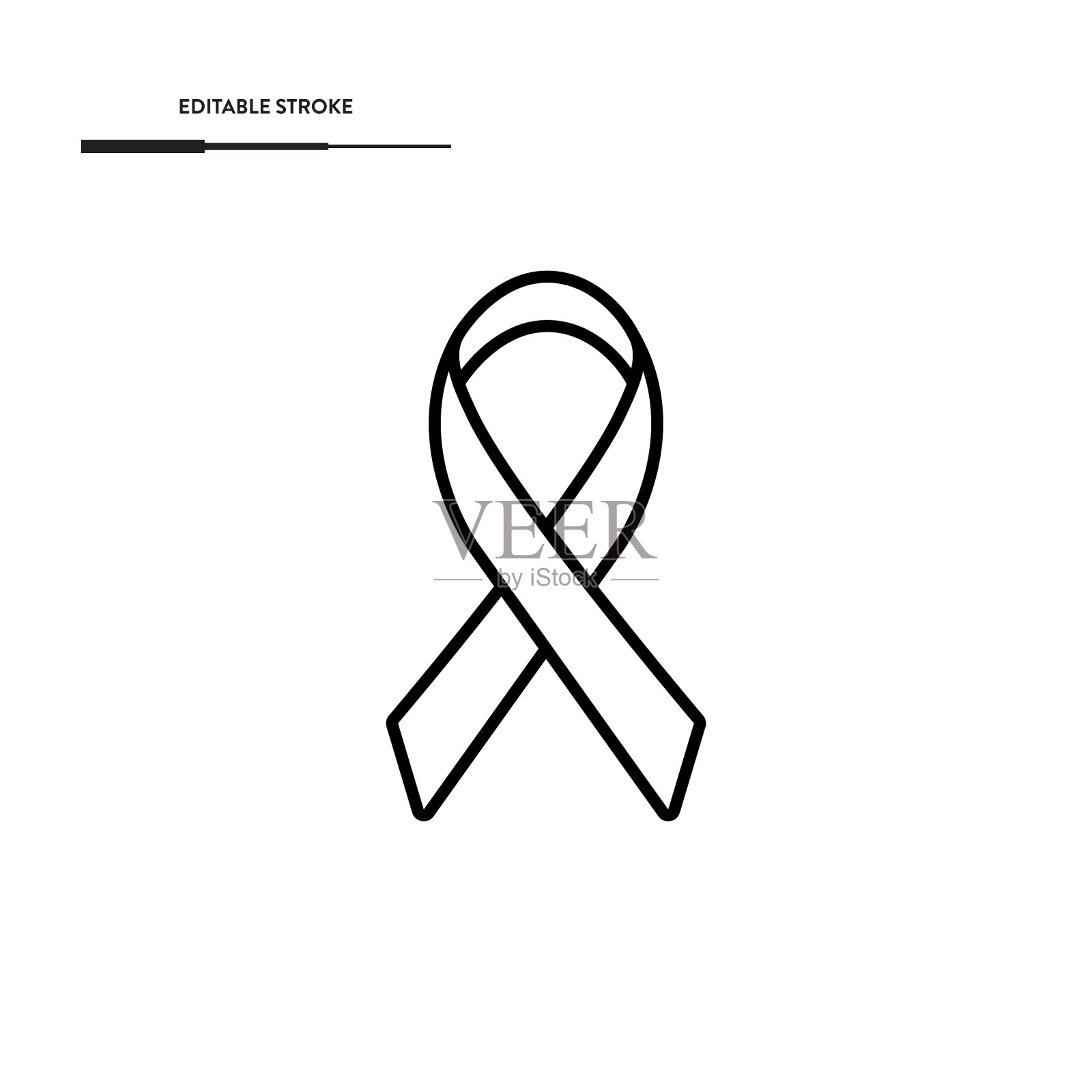 丝带图标矢量设计。插画图片素材