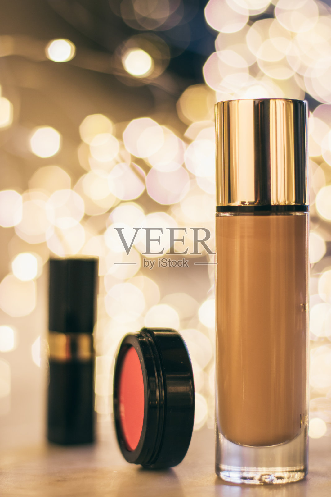 高档彩妆产品，集美妆风格于一体的美妆概念照片摄影图片