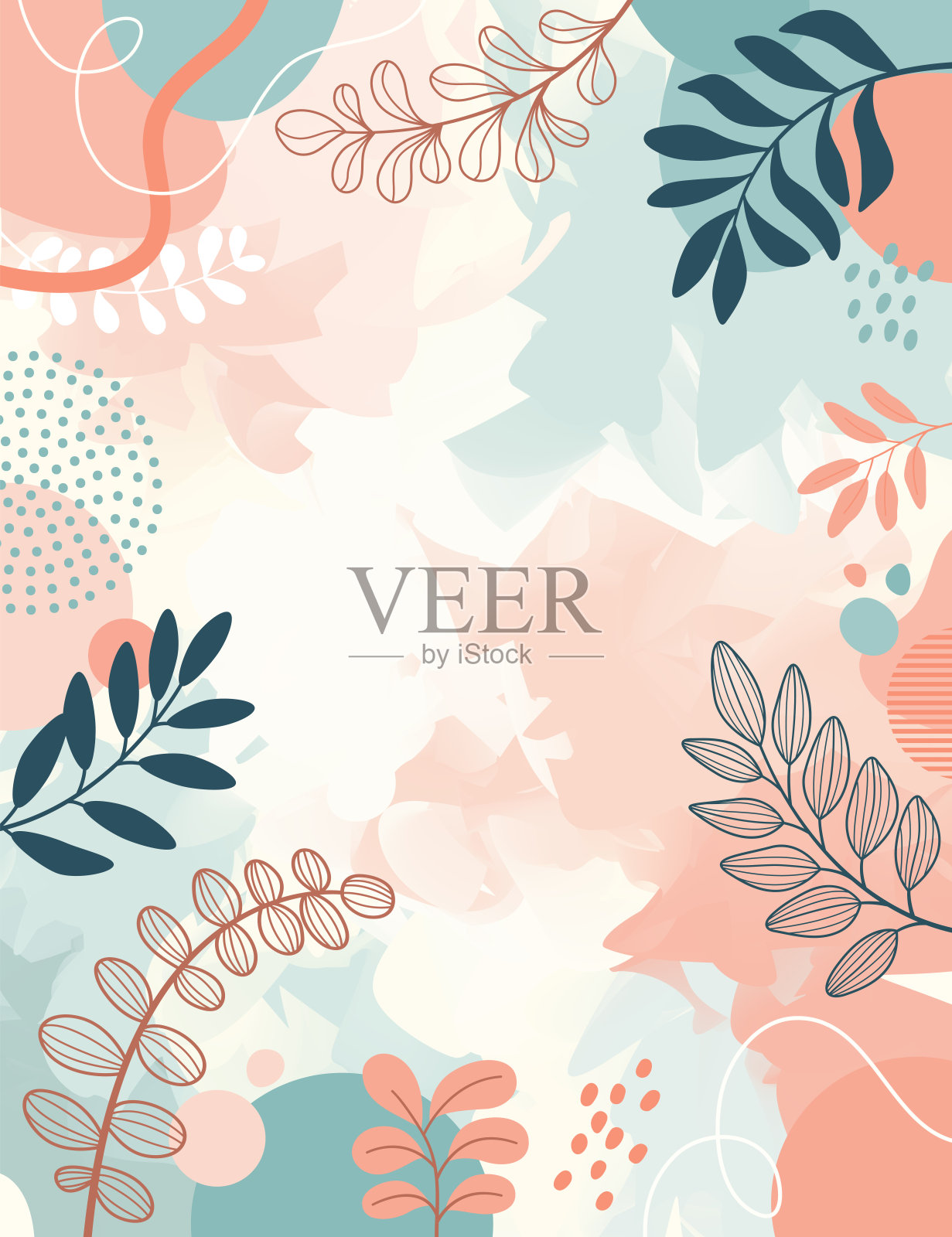 设计横幅框架背景。彩色海报背景插画图片素材