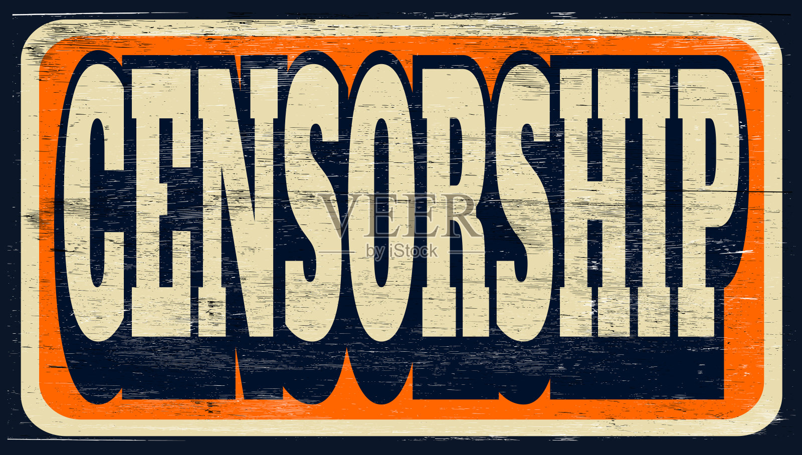 审查制度插画图片素材