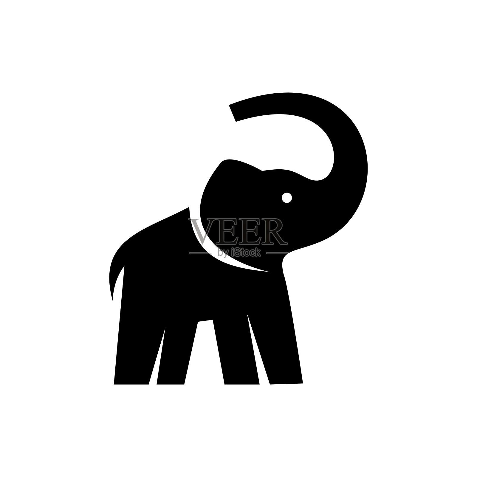 大象矢量图标插图设计插画图片素材