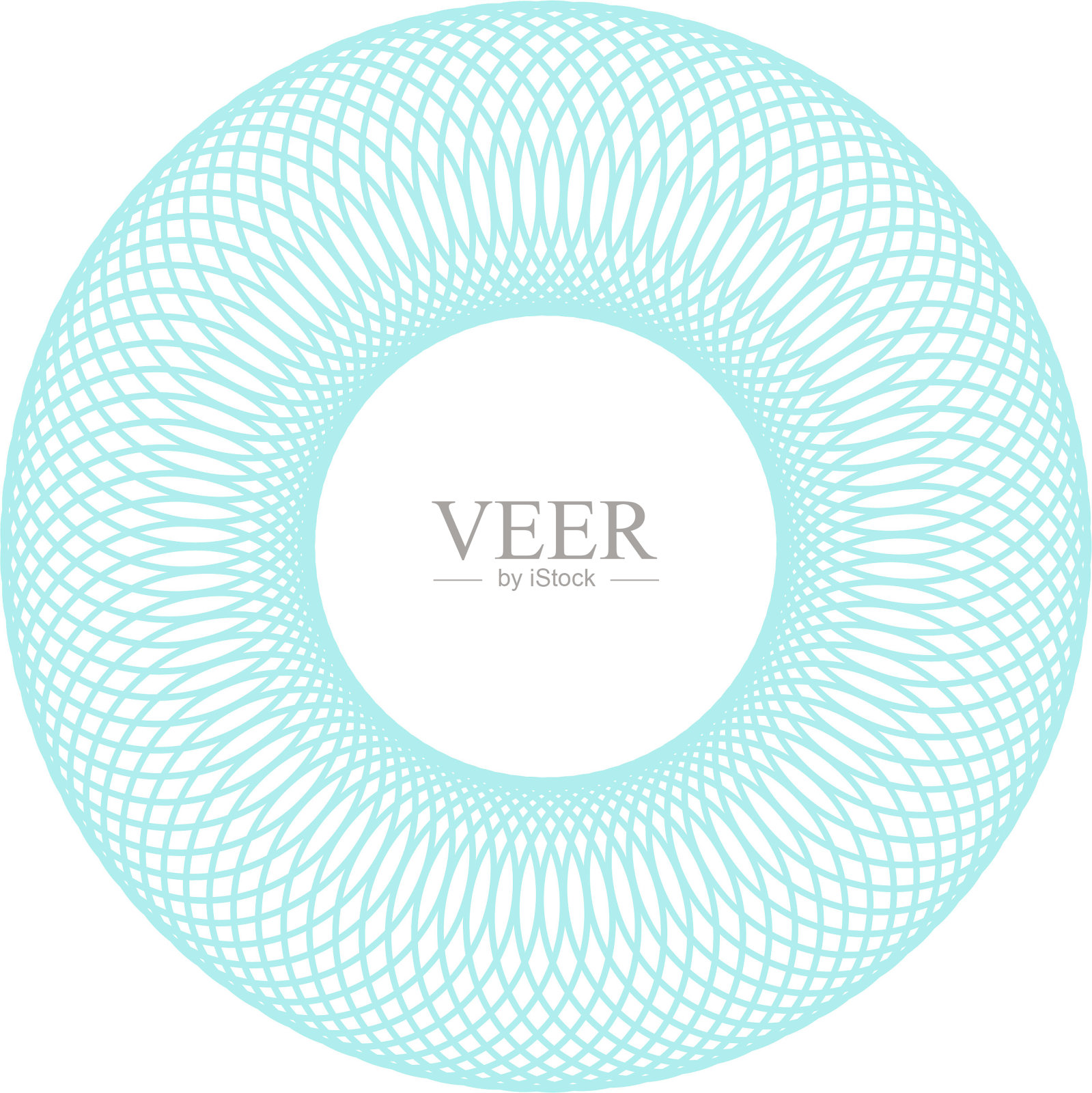 抽象的透明圆形螺旋形设计元素。插画图片素材