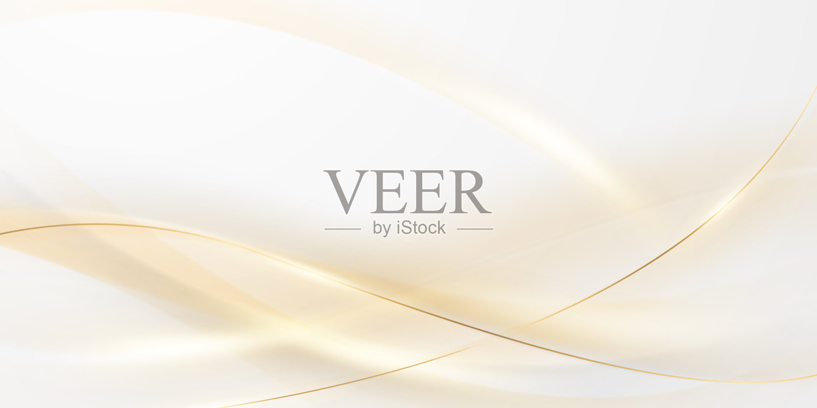 抽象的金色线条背景与奢华的金色矢量插图。插画图片素材