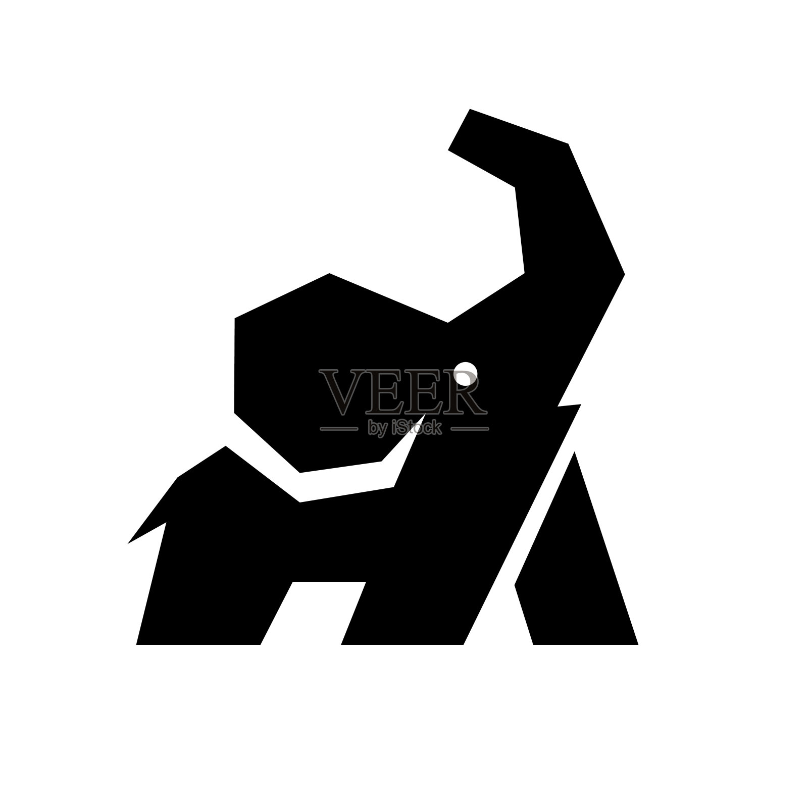 大象矢量图标插图设计插画图片素材