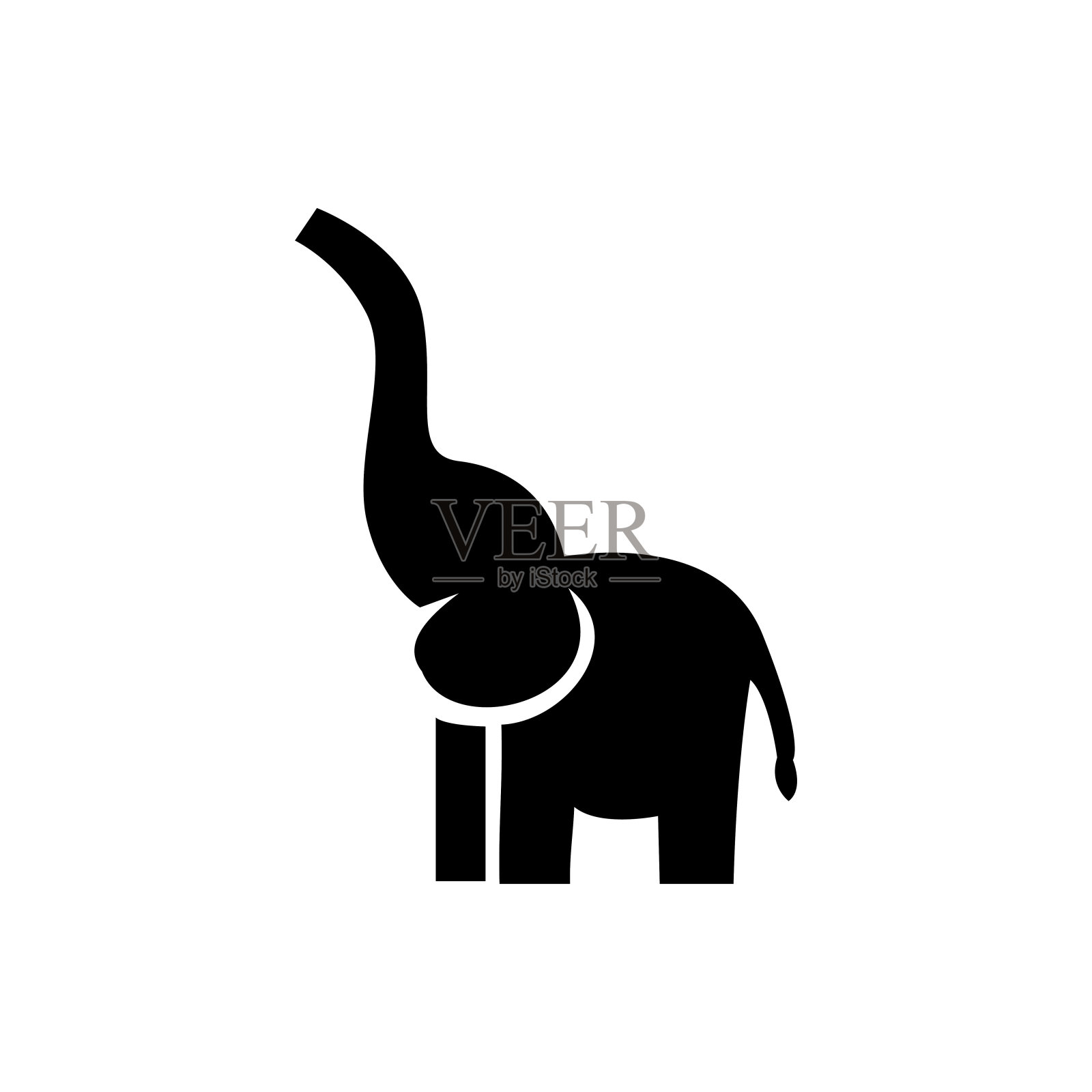 大象矢量图标插图设计插画图片素材