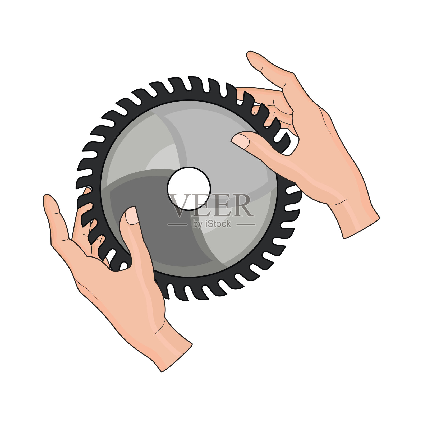 圆锯插画图片素材