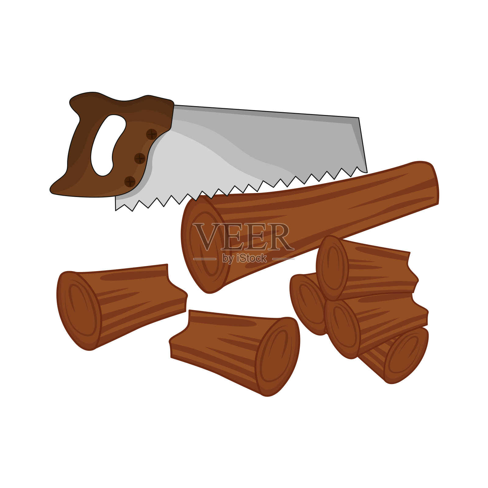 手锯插画图片素材