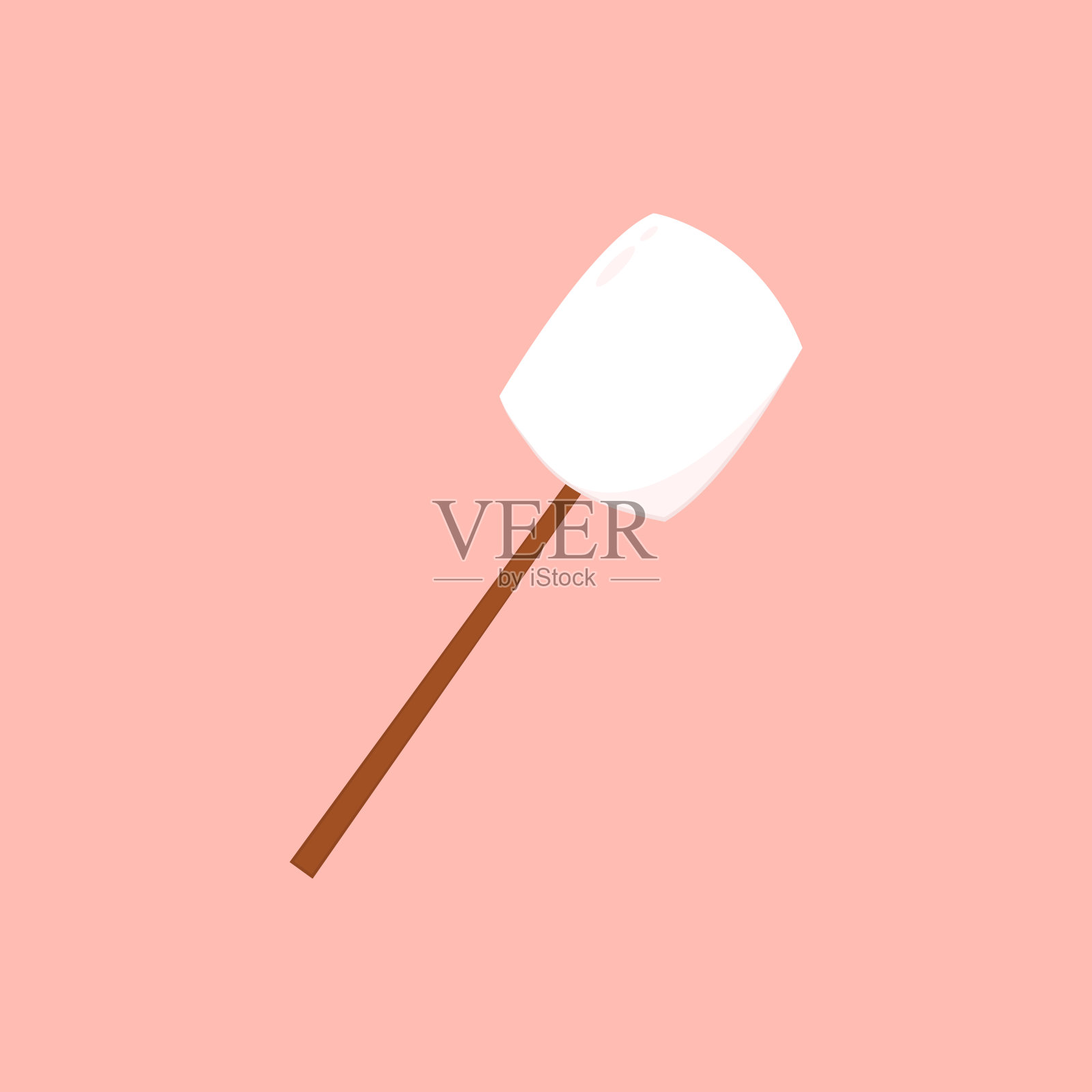 棉花糖。棉花糖标志设计。白色棉花糖图标。插画图片素材