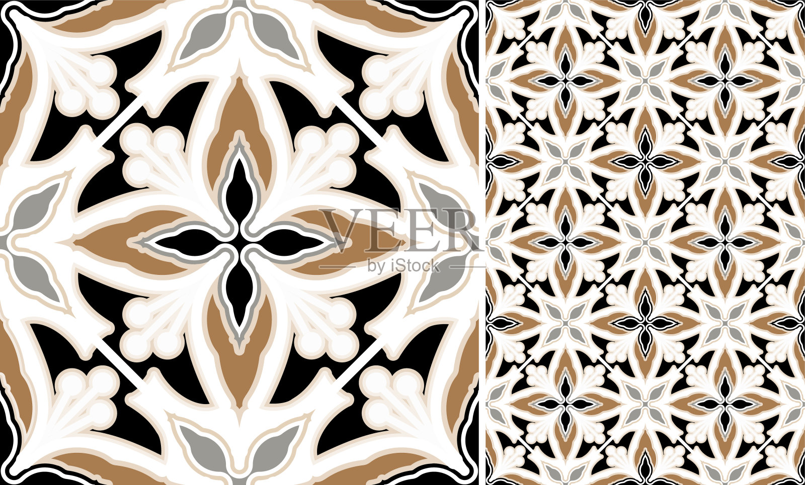 无缝蜡染图案插画图片素材