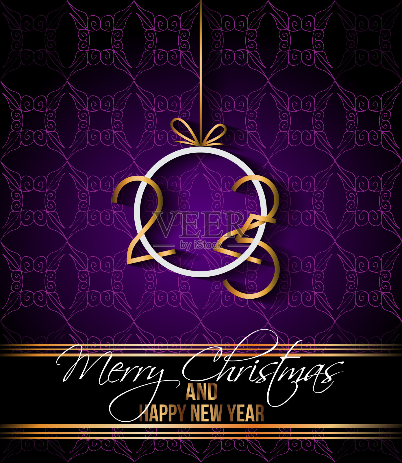 2025新年快乐，圣诞快乐的背景为您的季节性邀请，节日海报，贺卡。插画图片素材