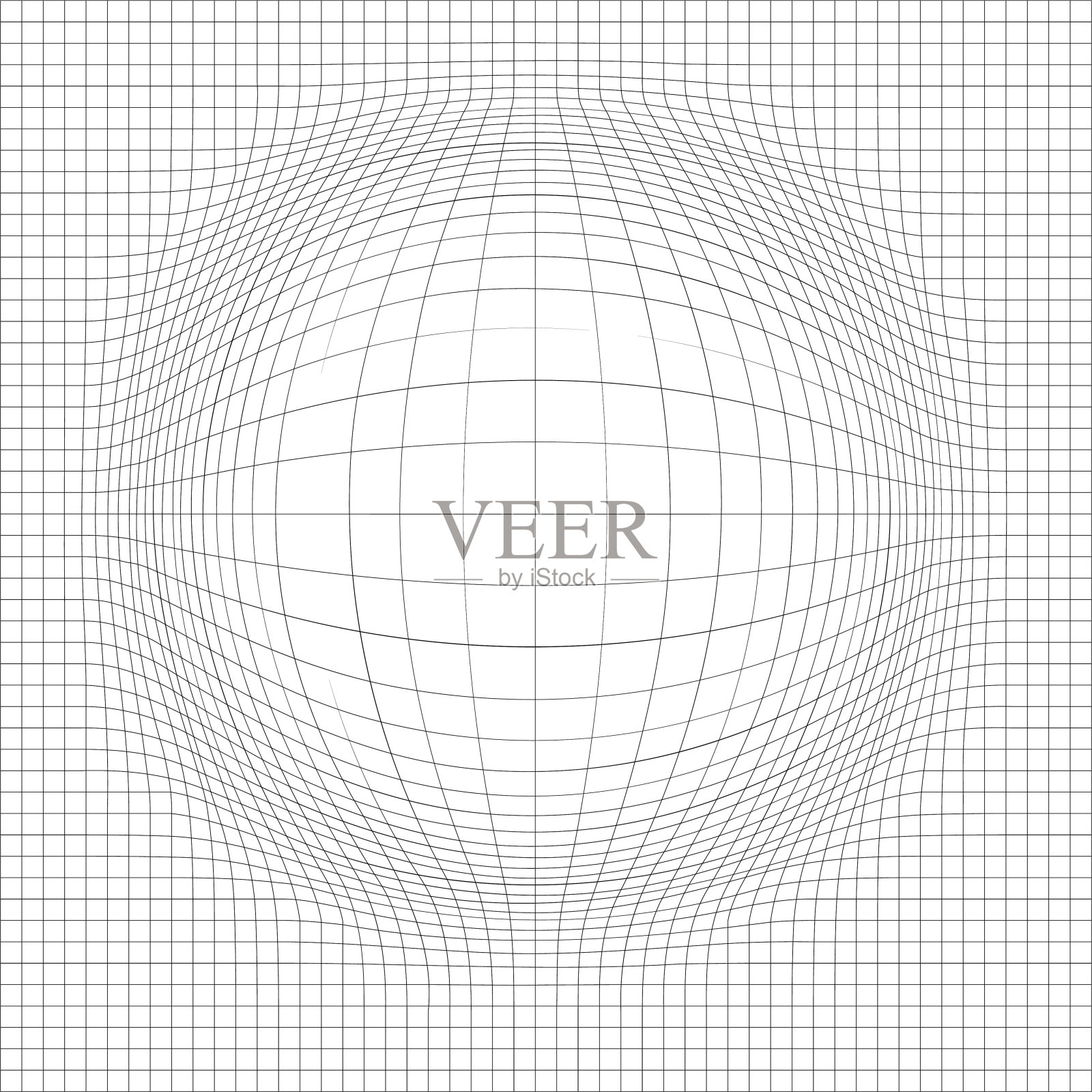 摘要三维线框图。网格上的圆波。未来主义设计元素插画图片素材