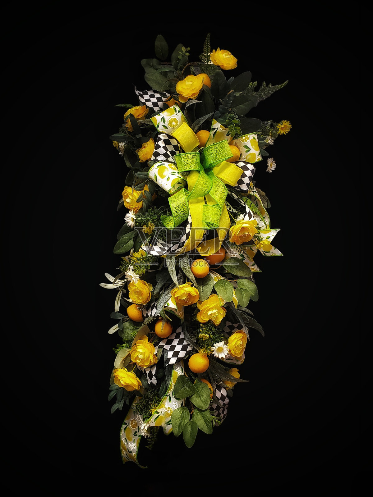 柠檬加兰照片摄影图片