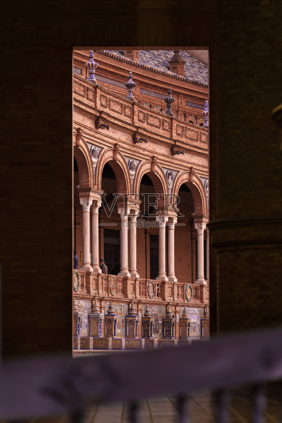 西班牙广场华丽建筑的特写照片摄影图片