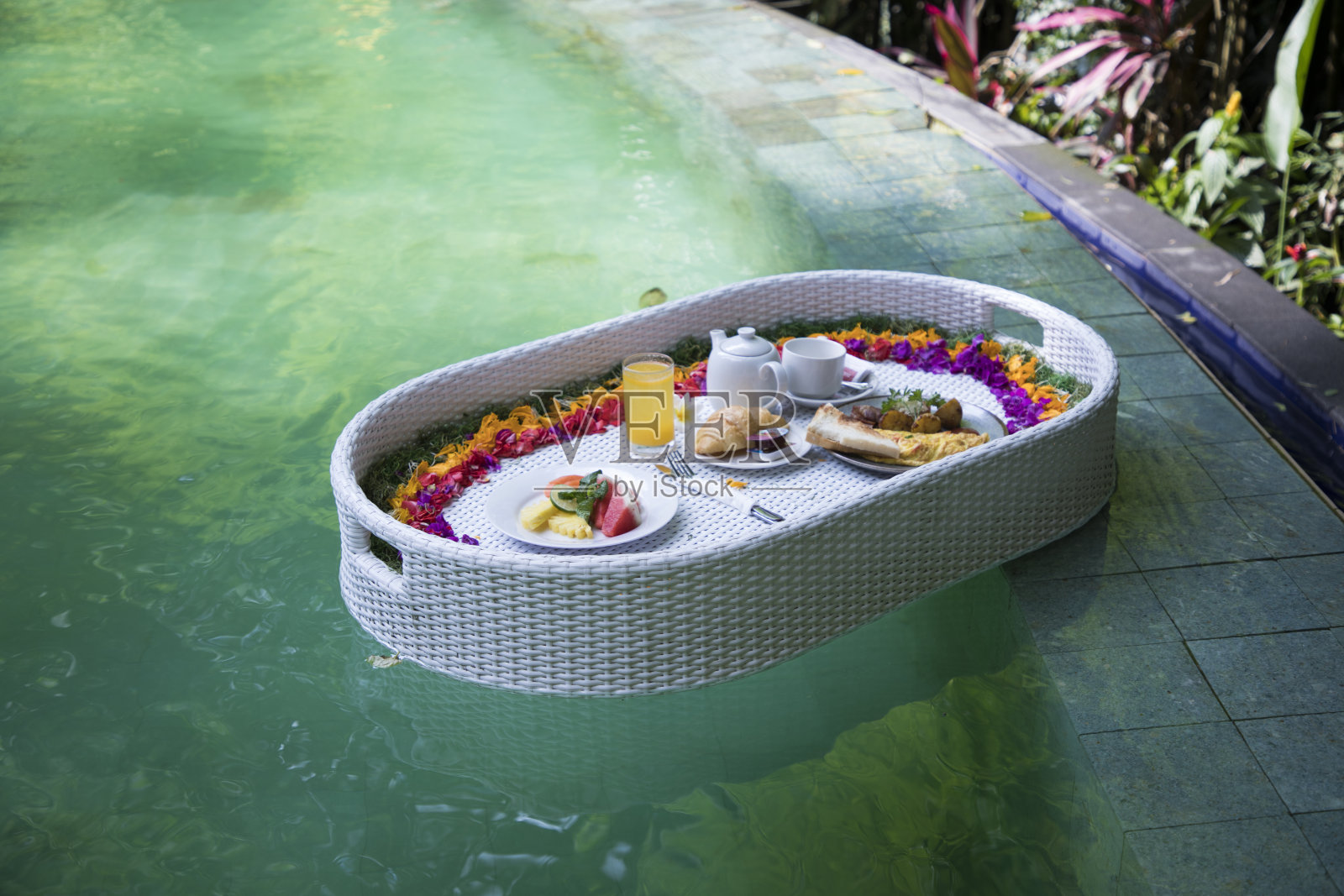 早餐的美丽景色照片摄影图片