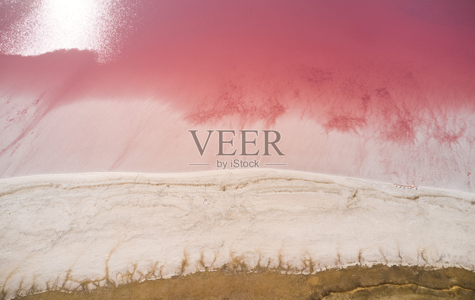 发现地球的美丽。欧洲乌克兰西瓦什湖鸟瞰图。照片摄影图片