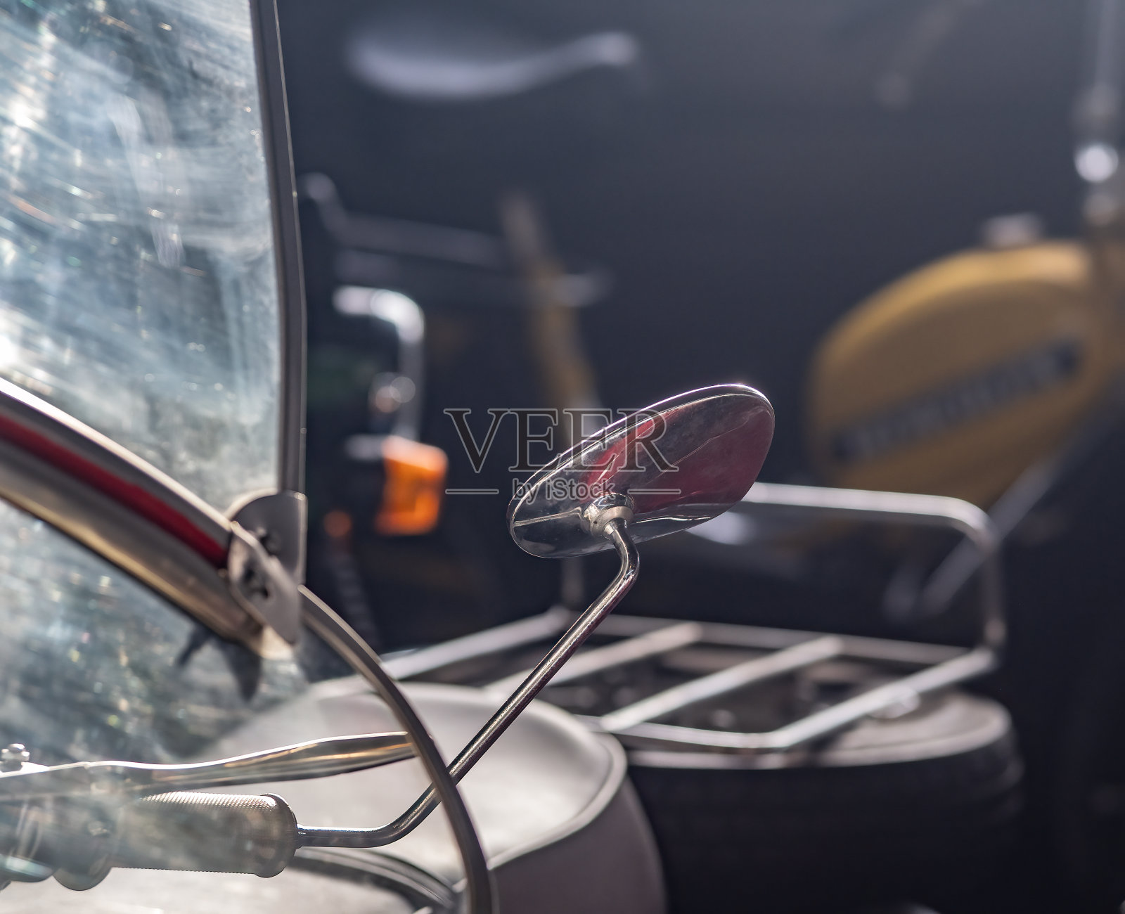 复古的老式摩托车照片摄影图片