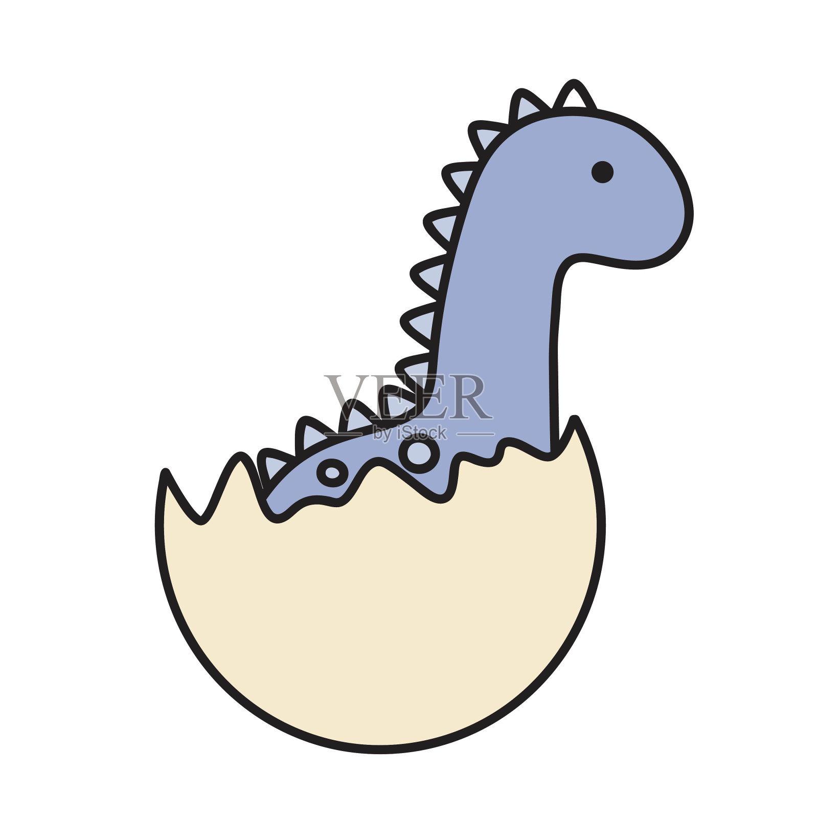 小恐龙插画图片素材