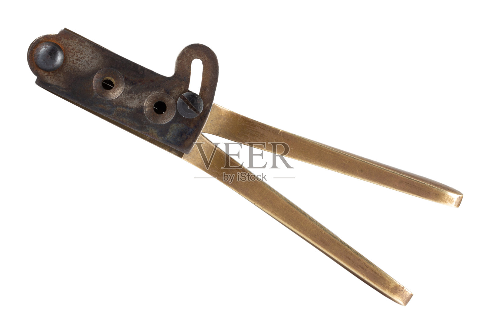 老式西部子弹模具。44口径左轮手枪。照片摄影图片