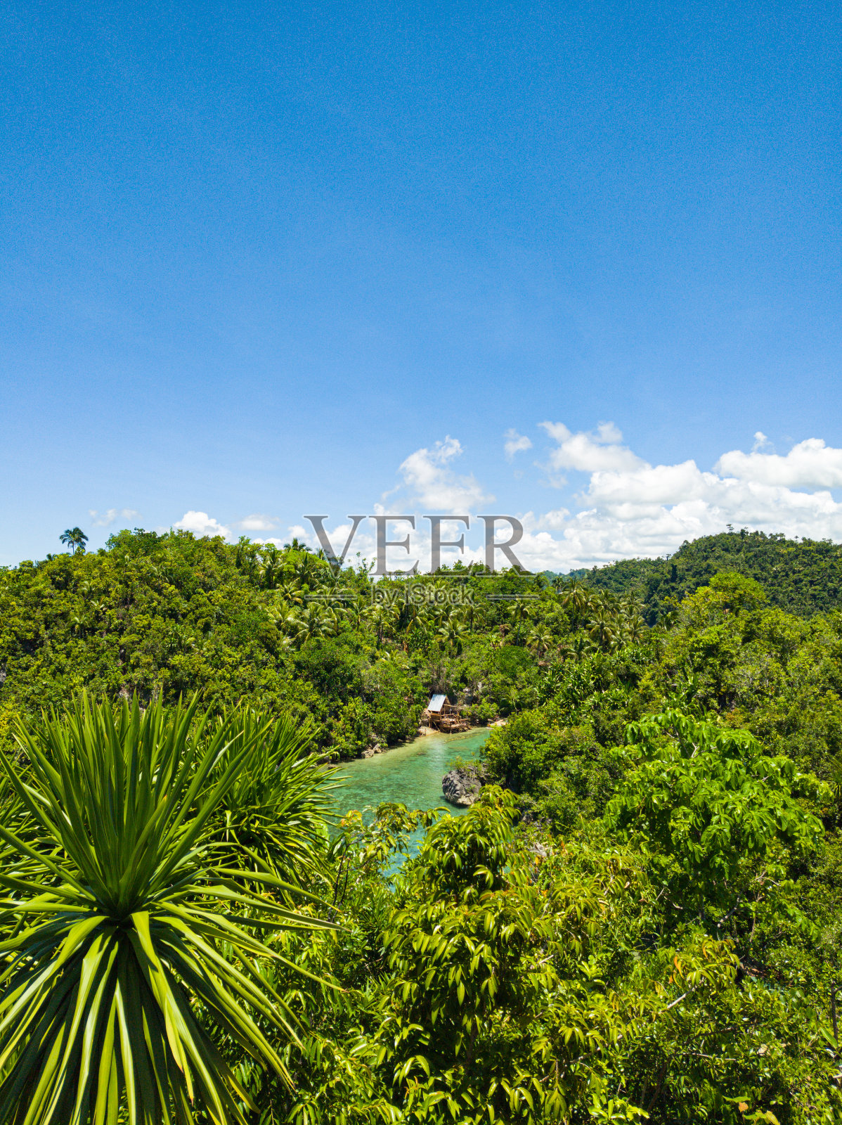 菲律宾的局部岛屿。照片摄影图片