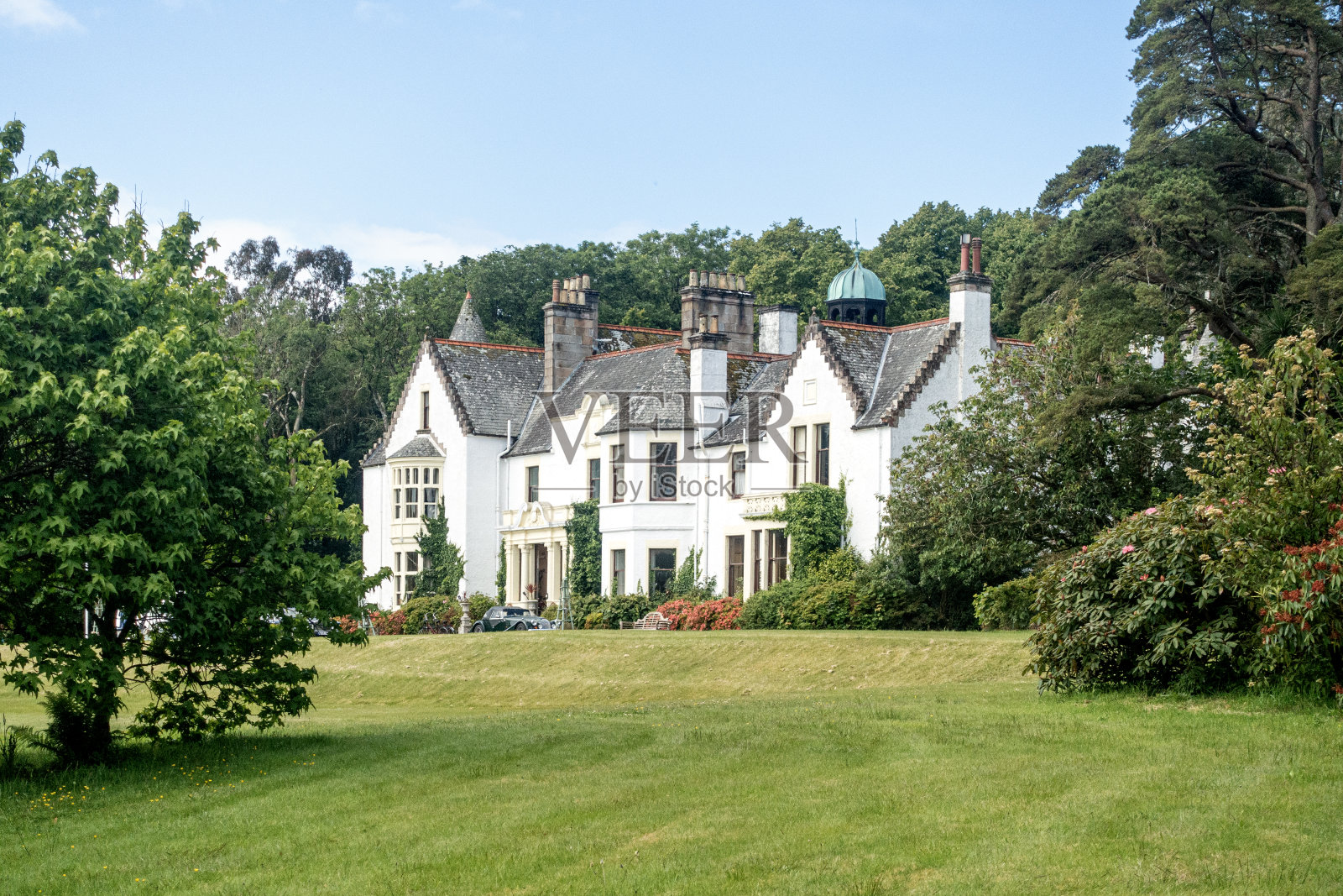 阿查莫尔住宅，苏格兰吉加岛照片摄影图片