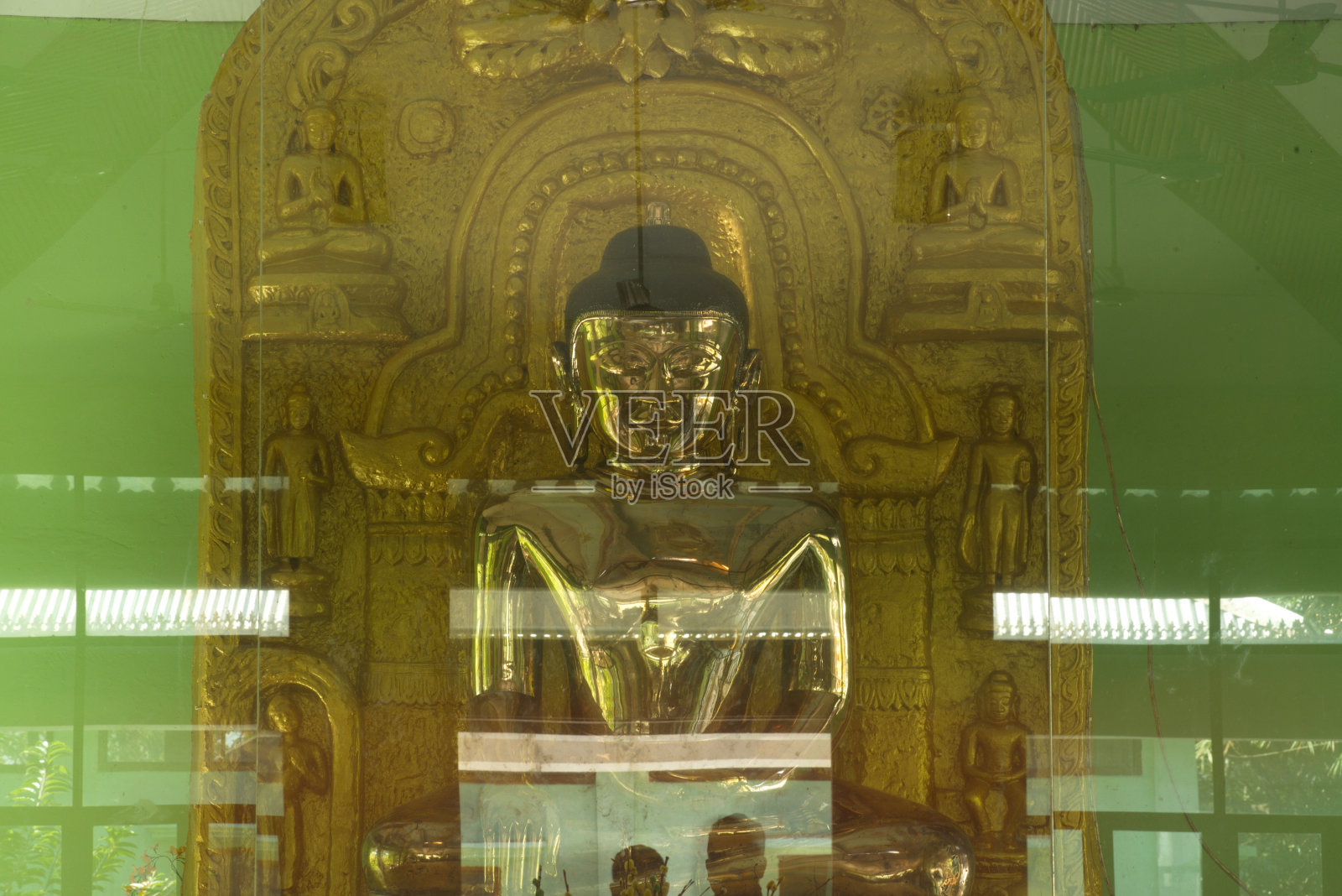 释迦牟尼王国的伟大形象在释迦牟尼塔建于1629年。照片摄影图片