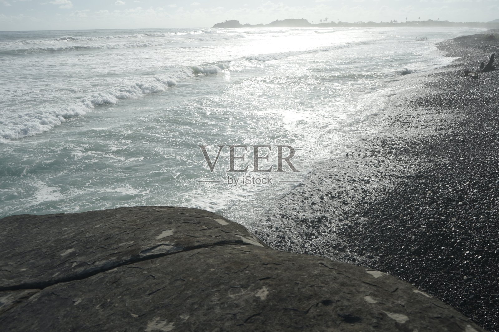 珊瑚海滩照片摄影图片