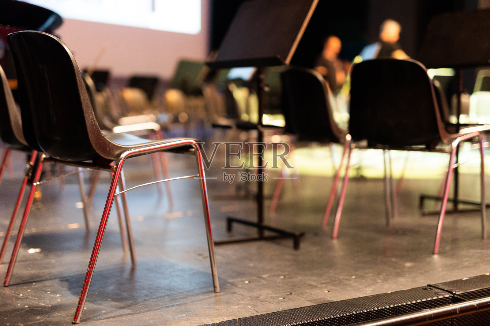 歌剧舞台上的椅子照片摄影图片